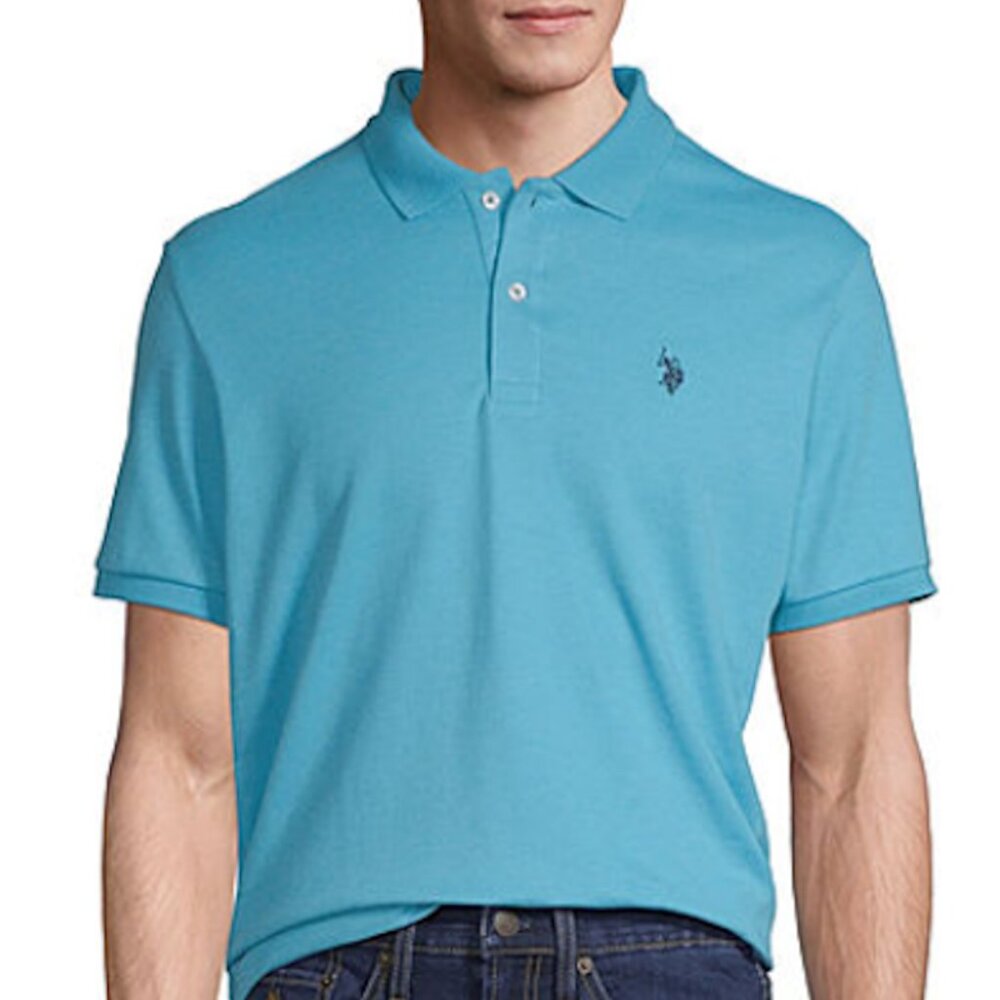 US Polo Assn. Mens polo shirt XXL short sleeve blue